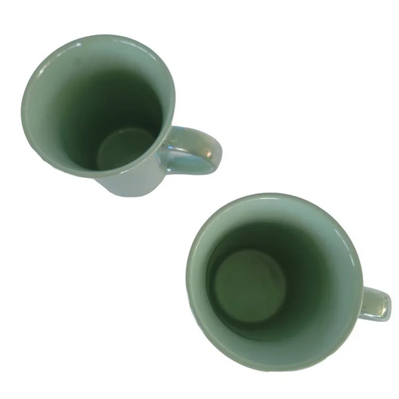 Belle Maison Iridescent Mint Green Mugs Set of 2 - Picture 5 of 11